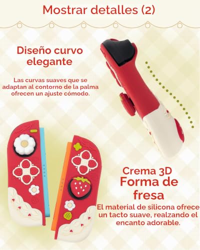 Carcasa separable Switch 2 suave de silicona con dos tapas para joystick 4