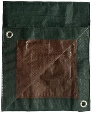 TG KT-WT0418GB Wood Pile Tarp, Green/Brown, 4 x 18-Ft. - Quantity 1