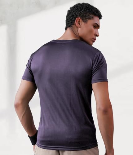 Image of CHKOKKO Gym T Shirts for Men Workout Activewear Solid Quick Dry Sports Tshirt for man Breathable Lightweight Half Sleeve Regular Fit Round Neck Running Boys T Shirt