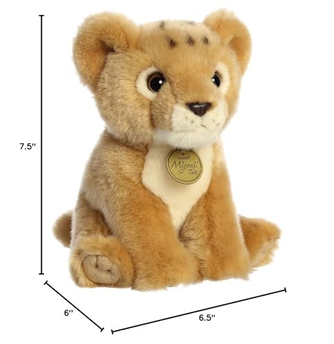 Aurora(r) Adorable Miyoni(r) Tots Lion Cub Stuffed Animal - Lifelike Detail - Cherished Companionship - Brown 8.5 Inches - Image 6