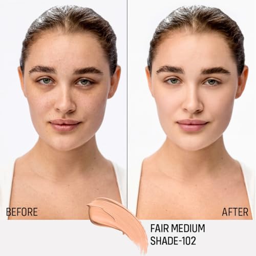 Image of FLiCKA Professional HD Liquid Foundation With SPF Long Lasting High Coverage Waterproof - Fair 102
