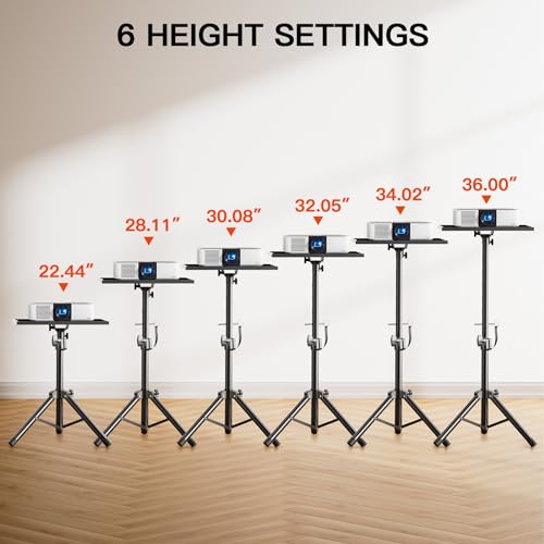 Amada Homefurnishing AMPS01 Projector Stand, Laptop Stand With Adjustable Height 22 To 36 Inch, Projector Mount As Dj Racks/Projector Tripod Stand/Laptop Floor Stand thumb #5
