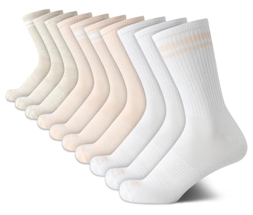 Avia Women's Socks - 10 Pack Performance Cushioned Mid Calf