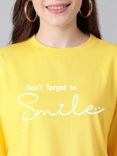Image of KOTTY Quirky Printed T-Shirt for Women | Fun & Playful | Casual Chillwear