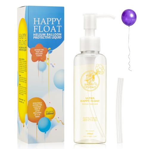 Allony Balão de hélio líquido protetor, Float Latex Balloon Treatment Kit, ecológicos, alta eficiência e longa duração, ideal para aniversários, festas e casamentos, 100 ml
