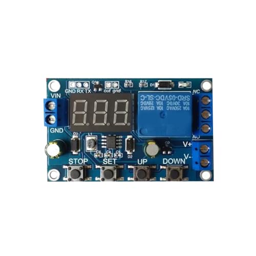 Hipzeepo Módulo de Carga y Descarga de Baterías con Voltímetro Integrado y Protección Subtensión y Sobretensión.