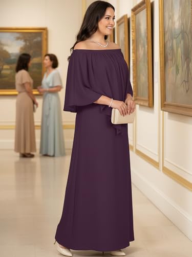 Image of KOH KOH Womens Strapless Off Shoulder Flattering Cocktail Maxi Dress Gown