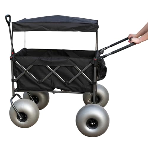 Stroller Wagon with Big Wheels and Canopy