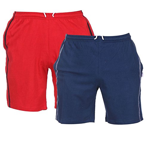 Buy TeesTadka Men's Cotton Shorts Pack of 2 at Amazon.in