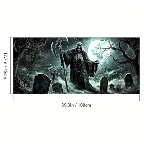 Vinilo Decorativo Halloween Homenaje Reaper 39.3x17.7 in miniatura 4