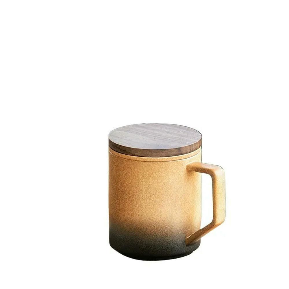 Tasse à thé en céramique avec Couvercle et Filtre pour Femme et Homme