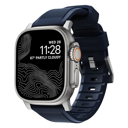NOMAD Rugged Band for Apple Watch - 45/49mm Atlantic Blue, Rugged