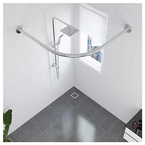 Tringle à rideau de douche incurvée pour cabine d'essayage et coin bain moderne