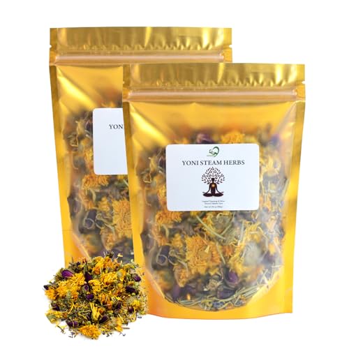 Image of Aromlife Natural Yoni Steam Herbs for Women Ccleansing, Yoni Vaginal Steam Kit for Female Ccleansing and Tightening, 3.5 OZ V Steam at Home Pack of 2