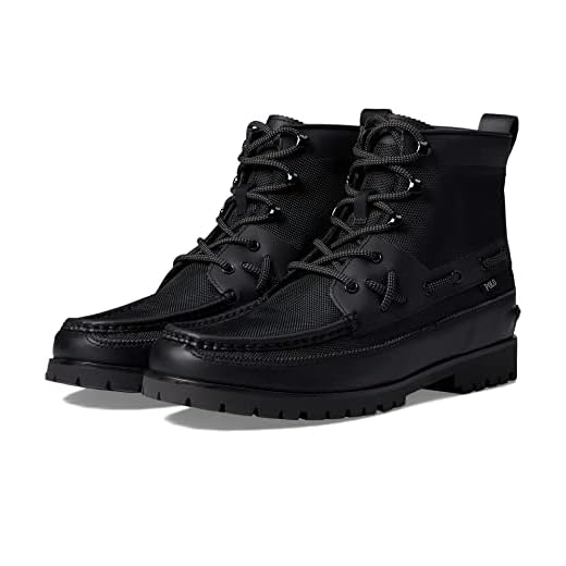 POLO RALPH LAUREN Ranger Mid Boot Black 1 10.5 D (M)