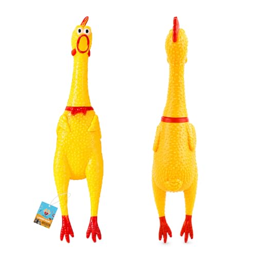 Image of Squeaky Chicken Dog Toy, Hen Design, for Medium Dogs, Interactive Toy, 28 cm | Medium