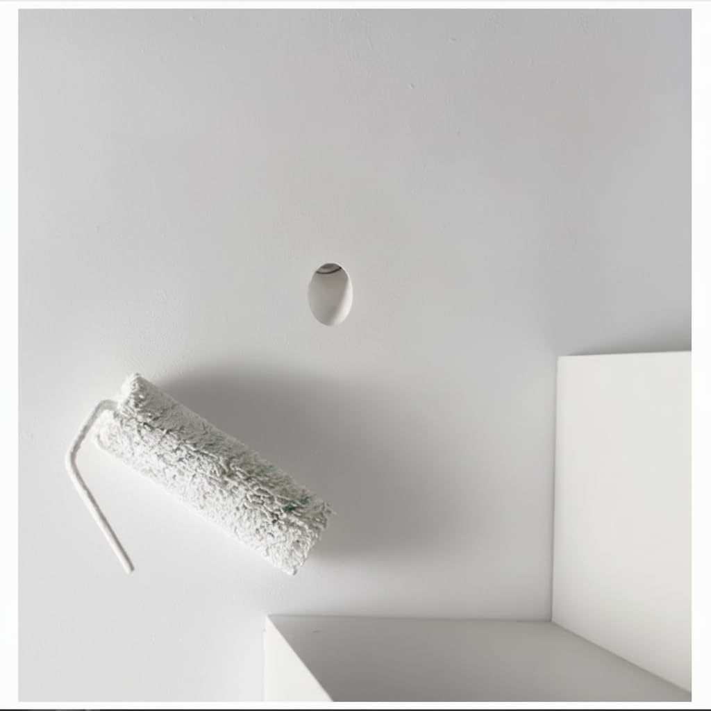 BARCELONA LED Applique Murale Encastrable en Plâtre 100x100mm Blanc Trimless LED 1W 2700K Lumière Chaude, Lampe Murale Intégrée en Plâtre, Design Classique Moderne et Luxe Intérieur
