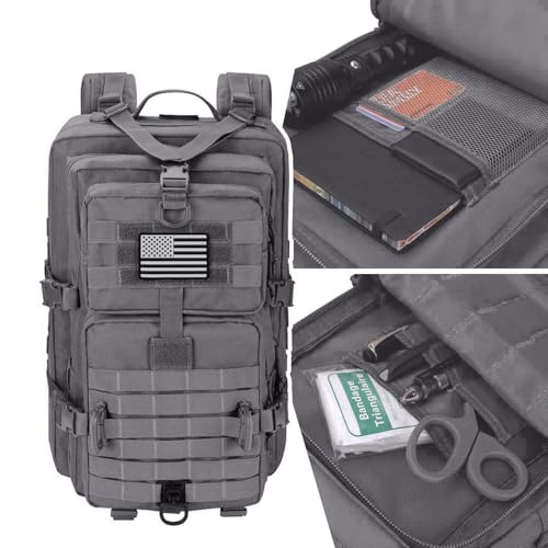 Image of Hannibal Tactical MOLLE Assault Backpack, Tactical Backpack Military Army Camping Rucksack