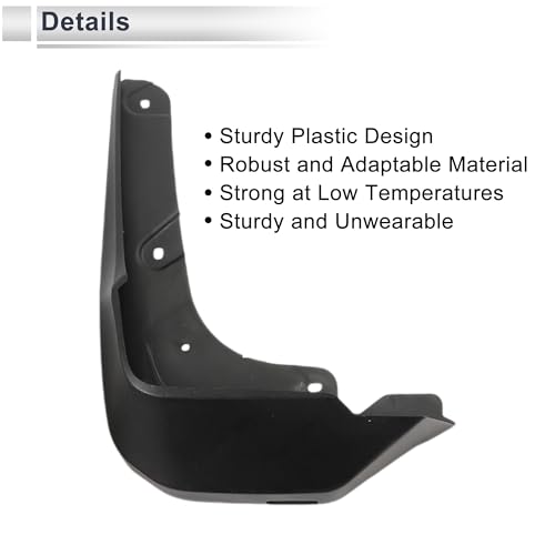 Image of X AUTOHAUX 1set Front and Rear Mud Flaps Splash Guards Mud Guards for Acura MDX 2014-2016 W /Mount Accessories