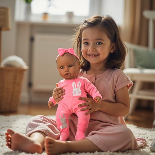 Muñeca bebé realista 16 pulgadas con accesorios miniatura 5