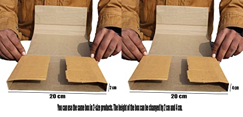 Image of GLUN 3Ply Corrugated Box, Shipping Box, Packaging Box for Ecommerce websites use (Size 40 * 14 * 4cm) PACK OF 20