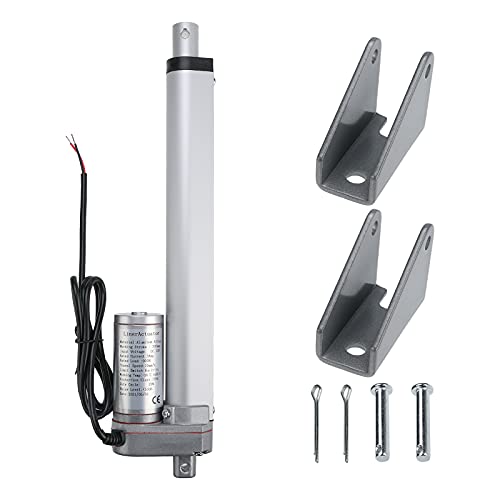 Erfo DC 12V 8inch Stroke Linear Actuator with Mounting Bracket,Heavy Duty Linear Electric Actuator,Stroke Electric Actuators for Recliner TV Table Lift