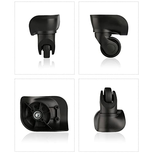 Luggage Wheels,Universal Luggage Casters,1 Pair Luggage Wheel Replacement Spare Spinner Caster for Suitcase Wheel Repair (W160)3