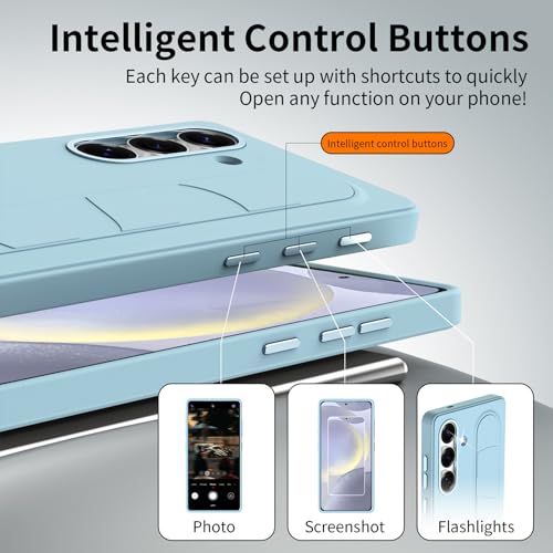 Image of for Samsung Galaxy S24 Plus 5G with Smart Button, Standing Grip Phone Case with Kickstand, for Samsung S24 Plus 5G Case Smart Button Cover | Hand Strap | Soft Touch | Stand Grip | Smart Butto
