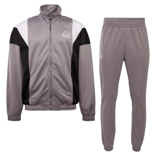 Kappa Stylecode: 710256 Men, Training Suit, Regular Fit Tuta Sportiva, Pelle Scura, L Uomo