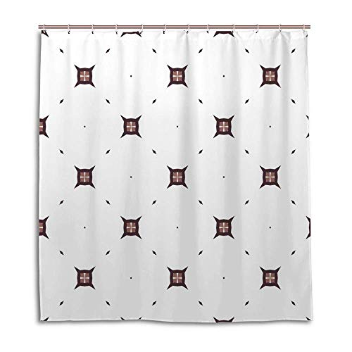 Rideau de douche en polyester de qualité supérieure au design abstrait - 2