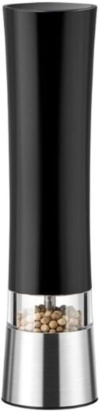 Pepper Mill Set Salt Pepper Grinder ，Refillable Sea Salt Peppercorn Stainless Steel Shakers Manual Grinders(Black)