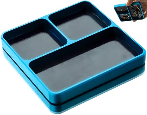 Magnetic Tool Tray Organizer Small Tray for Electronic Repair Screws Magnet Toolboxes Small Parts Holder for Organization Storage Tool for Screw Nuts and Bolts Socket Pin RC Car Drone Phone