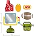 Fisher-Price Baby Toys Mini Me Moments Tiny Tailgater Set, 6 Sports-Themed Sensory Activities for Newborns Ages 3+ Months