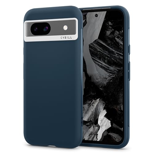 Image of Spigen Cyrill UltraColor | Google Pixel 8a Case | Blue Pixel 8a Back Cover | TPU+Poly Carbonate - Deep Sea