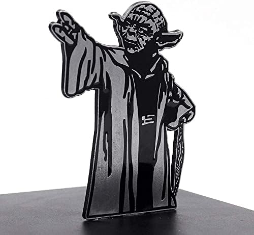 LAIX Master Yoda Force Metal Bookend, Double-Sided Printing Yoda Pattern, Creative Gift for Star War Lovers