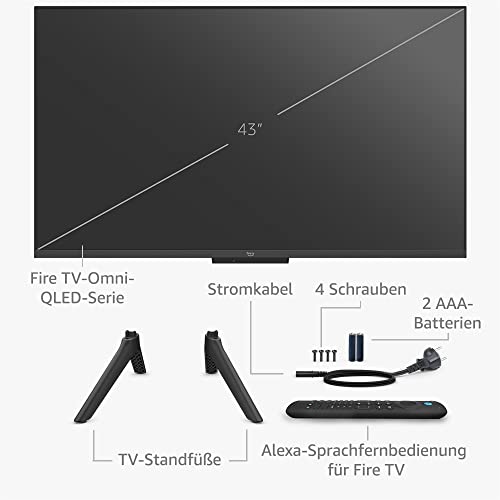 Amazon Fire TV Omni QLED Serie Smart-TV mit 43 Zoll (109 cm), 4K UHD, Sprachsteuerung mit Alexa – Bild 7
