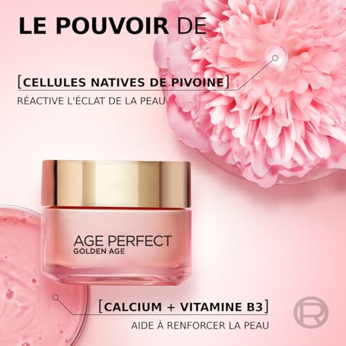 Routine 'oréal Paris Age Perfect Golden Age Sérum Correcteur Taches Brunes 30ml & Soin Jour Rosé Re Fortifiant 50ml - vue 5
