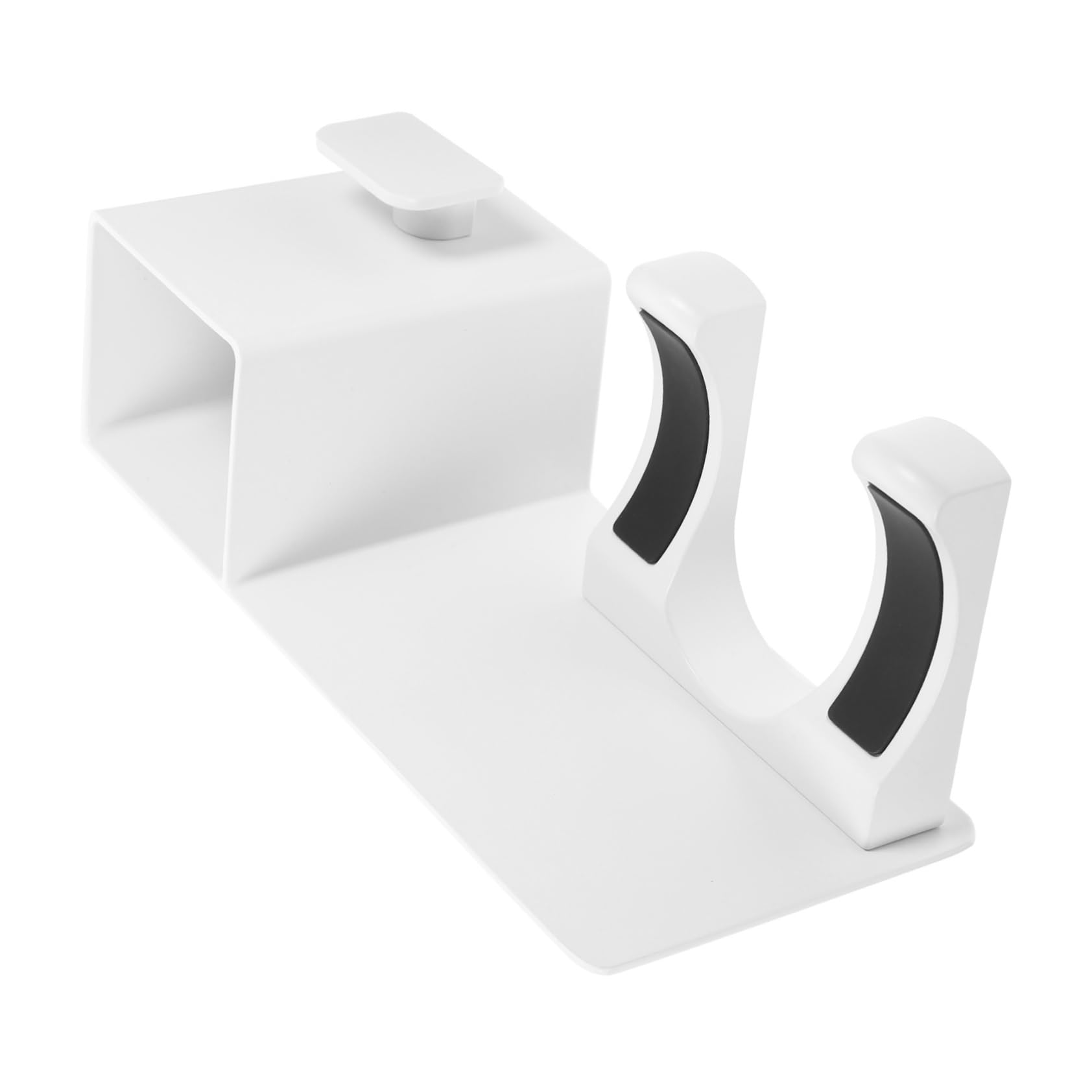 Porta Asciugacapelli Supporto Sicuro senza Foratura da Parete e Facile da Usare in Plastica e Alluminio per Asciugacapelli e Piastra, per Bagno Domestico