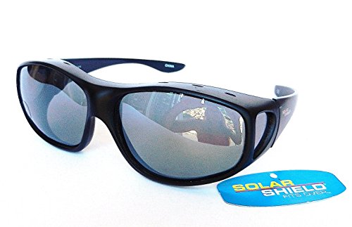 Solar Shield Fit Over Your RX Glasses Polarized Sunglasses (1502) + Free Cleaning Cloth