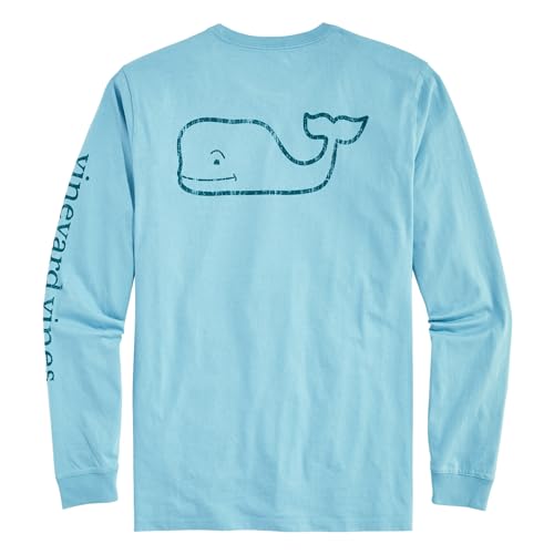 Image of vineyard vines Men's Long Sleeve Vintage Whale Pocket T-Shirt