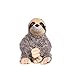 fabdog Fluffies Dog Toys - Squeaky Plush Dog Toy for All Breeds - Cute Animal-Themed Puppy Toys Make for Ideal Gift - Fun Nylon Dog Toys with Squeak| Small Sloth