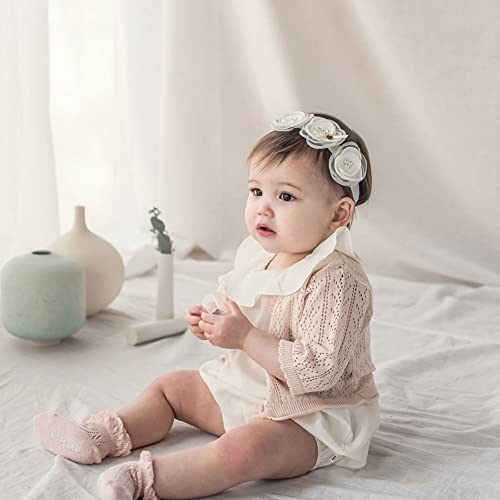 Bethynas Baby Girls Cute Bow-Knot Headband Soft Lace Flower Hairbands Newborn Infant Toddlers Kids Hair Accessories (Style 8) #TOP4