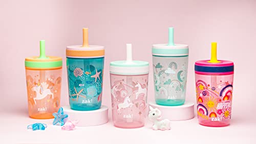 Zak Designs MOLD#18119-5|18203-1 Kelso 15 Oz Tumbler Set, (Shells) Non-Bpa Leak-Proof Screw-On Lid With Straw Made Of Durable Plastic And Silicone, Perfect Baby Cup Bundle thumb #7