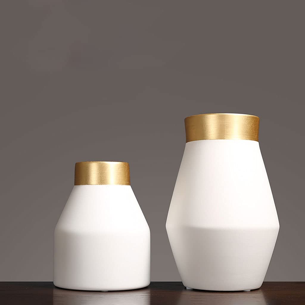 Vaso Moderno semplice vaso in ceramica decorazione soggiorno composizione floreale ingresso in stile europeo creativo decorazione da tavolo con fiori secchi Vaso In Ceramica(B)