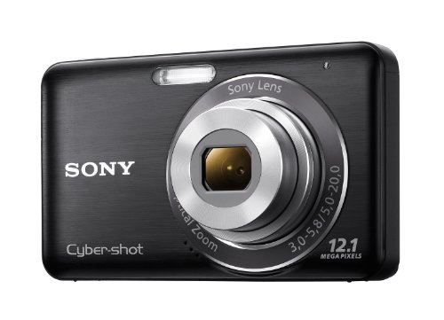 Sony DSCW310 Cyber-Shot Digital Camera (12.1 MP 4 x Optical Zoom 2.7 inch LCD) - Black (Renewed)