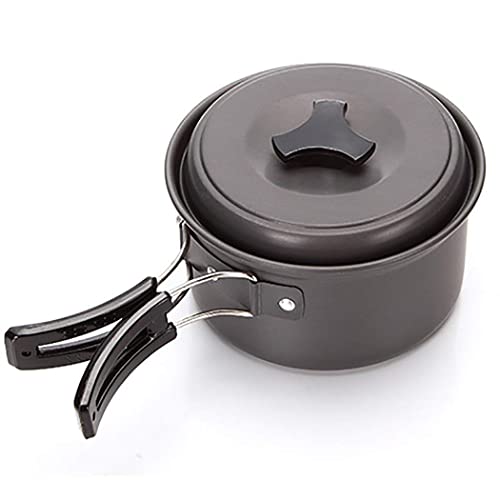 Image of 9PCS Outdoor Portable Camping Cookware Set for 2-3 Persons - Multicolour
