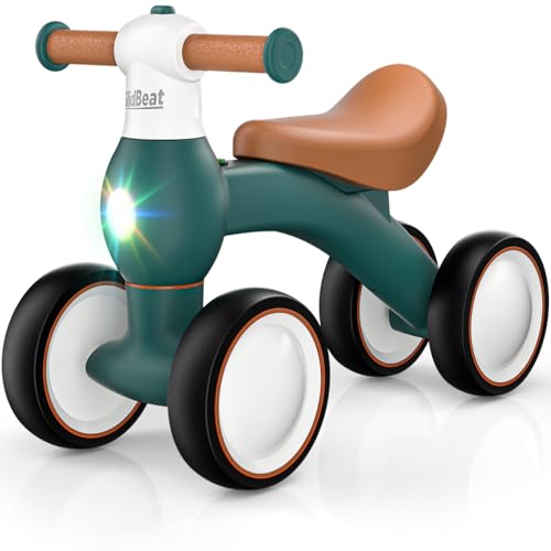 SLIDBEAT Baby Balance Bike 1 Year Old with Colour Lights Toddler bike for Boys Girls 1st Birthday Gifts Ride On Toys Age 10-24 Months Baby Walker No Pedals 1-2 Year