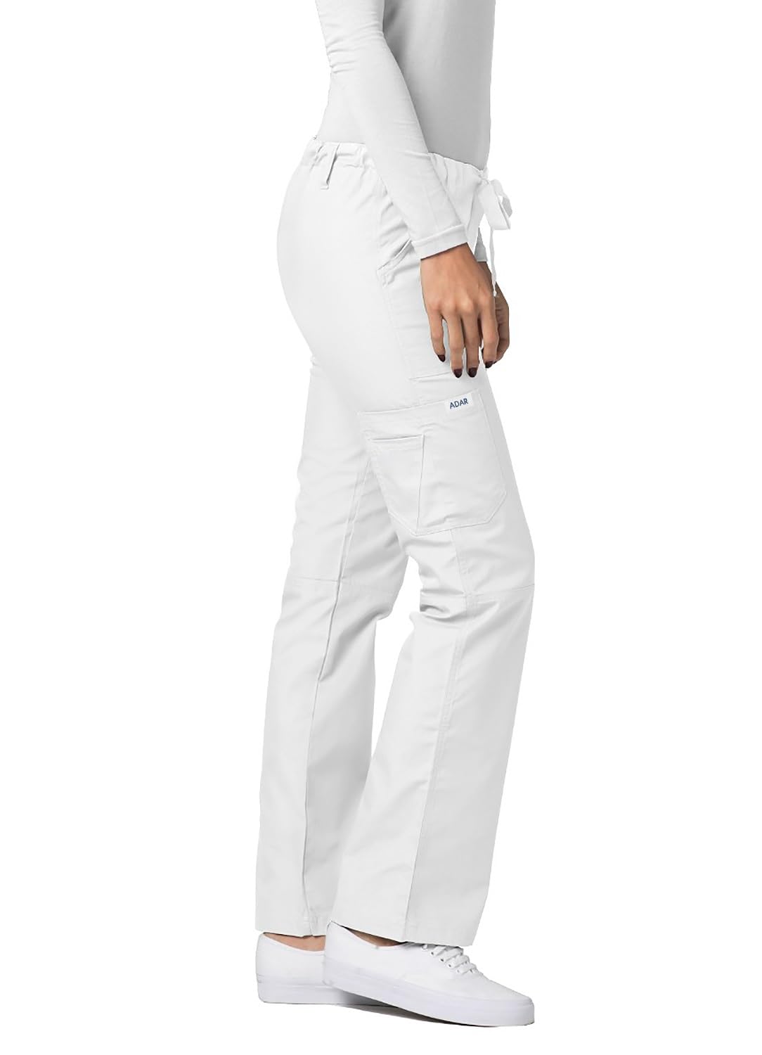 Adar Uniformes médicos para Mujer - Pantalón médico con cordón
