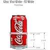 Visi-Slide Gravity Fed Can Organizer - Holds 12/16oz Cans For Cooler Shelves (Pack Of 2)