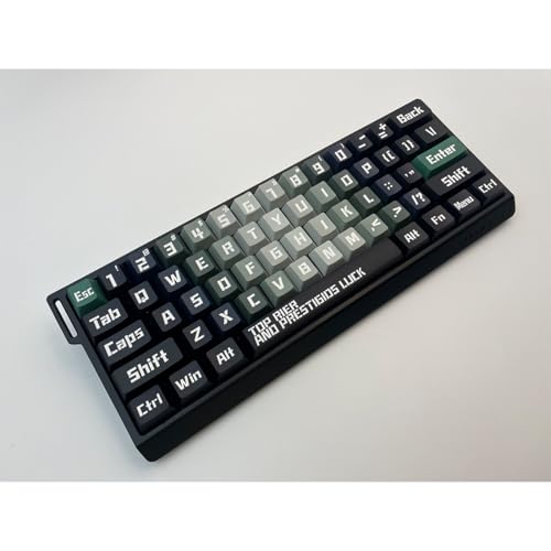 BlockForge 129 PBT Keycaps, Comic Book Style Keycaps for Mechanical Keyboard Typing, Gaming or Anime, Ergonomic, No Tear, Never Fades, Cherry MX, 100%,75%,65%,60% Fit All (Black)